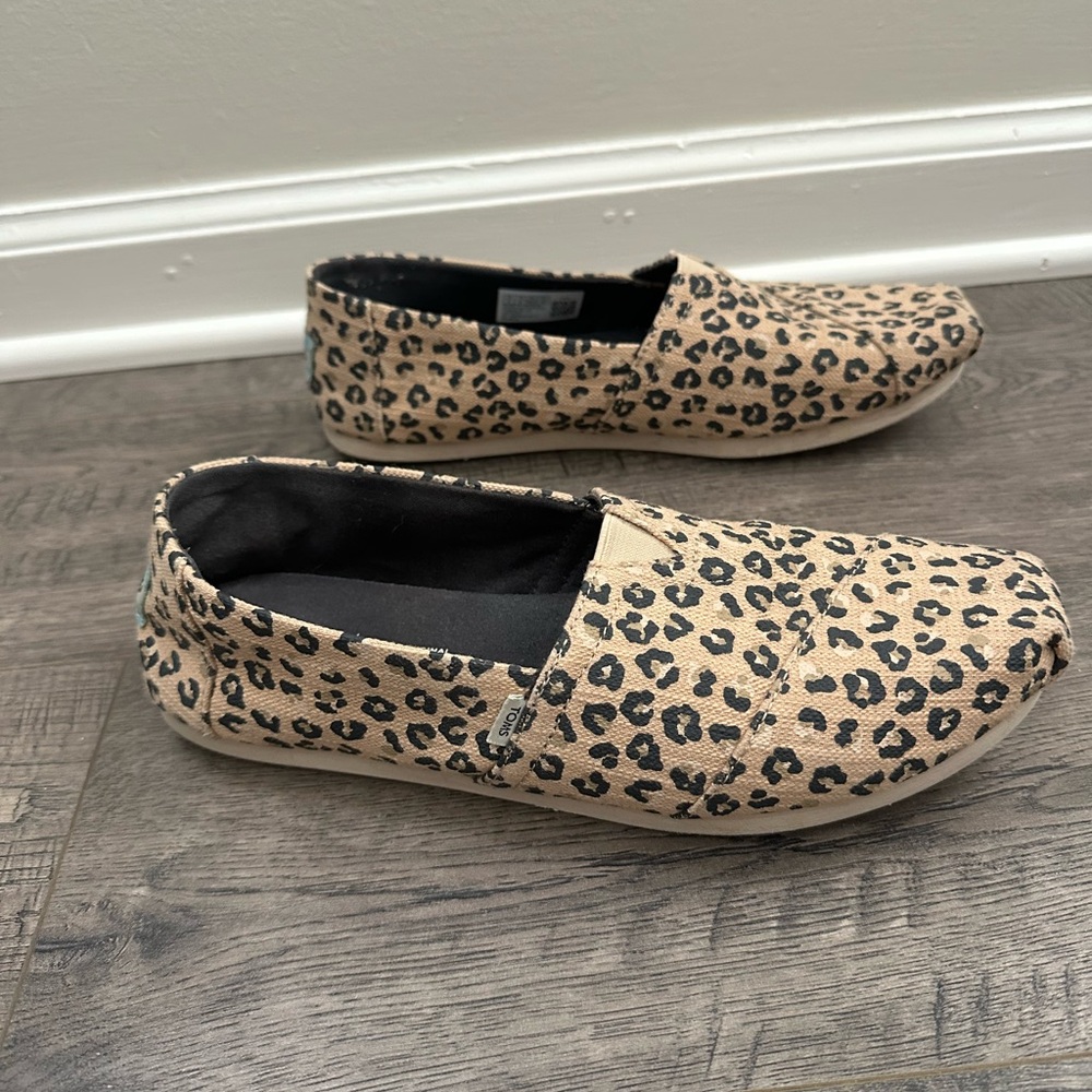 TOMS Alpargata Slip-on Leopard Print Size 8 - Picture 4 of 5